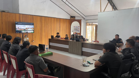 Bawaslu Kabupaten Minahasa menyampaikan paparan program kerja kelembagaan