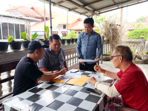 Bawaslu Kabupaten Minahasa melaksanakan Uji Petik dalam rangka Riset Pemetaan Kerawanan Isu Strategis Pemutakhiran Data Pemilih Berkelanjutan (PDPB) di Kelurahan Sumalangka, Kecamatan Tondano Utara, Kamis (8/10/2026).