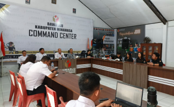 Bawaslu Kabupaten Minahasa menerima kunjungan koordinasi dari KPU Kabupaten Minahasa terkait pembahasan pelaksanaan Pemutakhiran Data Pemilih Berkelanjutan (PDPB) Triwulan III Tahun 2026 di Ruang Command Center Bawaslu Kabupaten Minahasa, Rabu (19/8/2026).